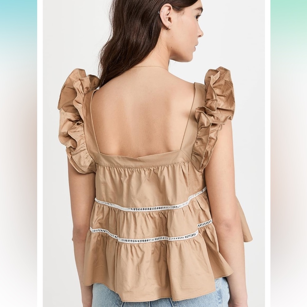 EnSaison Ruffle top - Picture 3 of 3